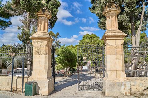 addolorata cemetery back entrance.